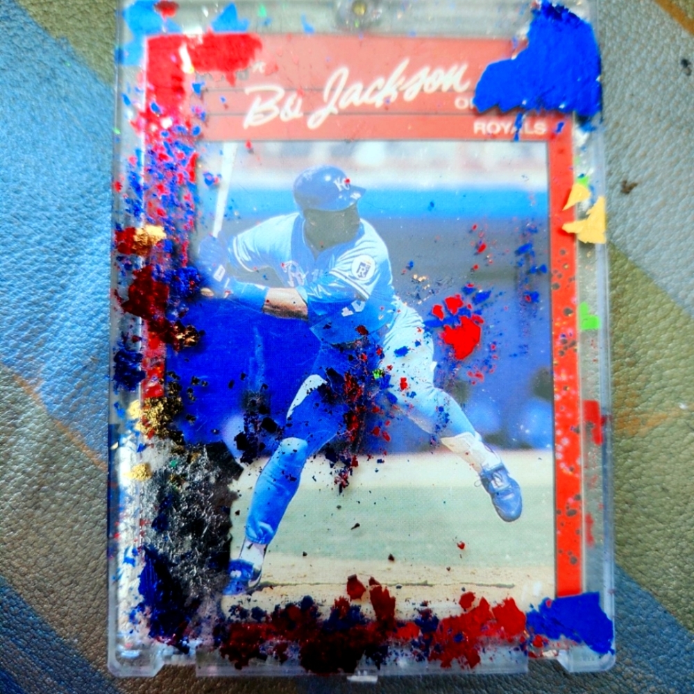Custom Made : Bo Jackson Antique Royalty 1/1.  1988 Donruss Baseball Art Slab-